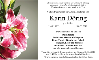 Anzeige von Karin Döring von MGO